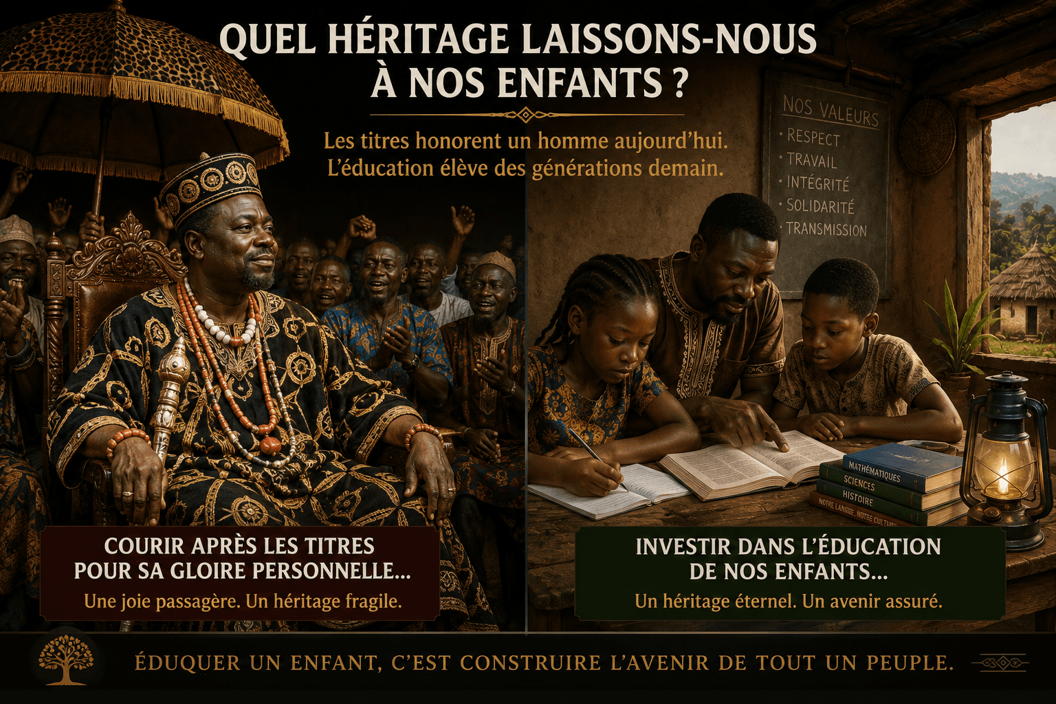 Quel héritage laisserons-nous à nos enfants ?La transmission selon la philosophie Grassfields